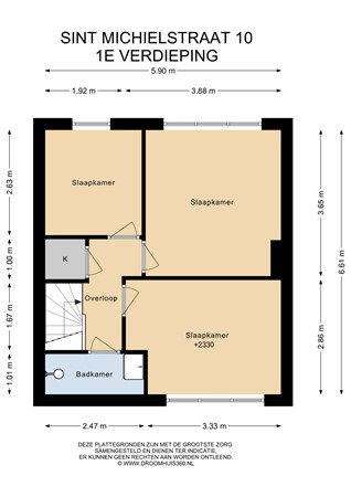 Floorplan - Sint Michielstraat 10, 6136 XL Sittard